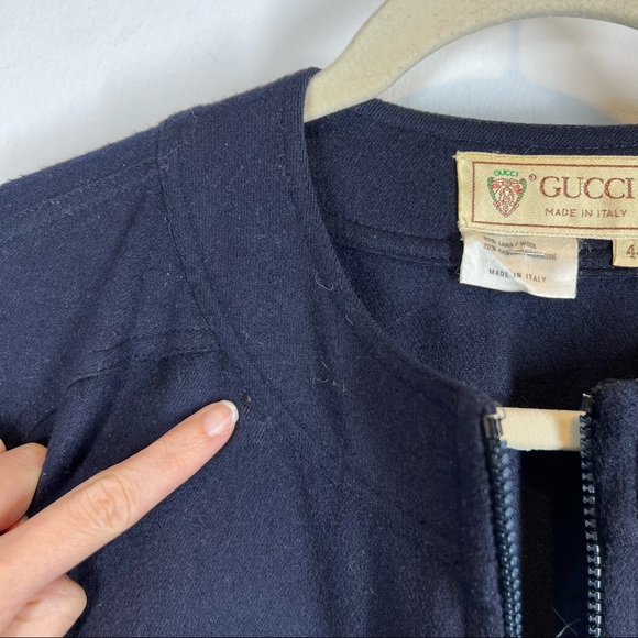 Vintage Gucci Wool Cashmere Coat - Picture 9 of 9